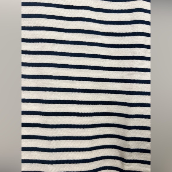 J.Crew Women's Relaxed Premium Weight Cropped TShirt Classic Ivory Stripe XS NWT - Picture 5 of 10